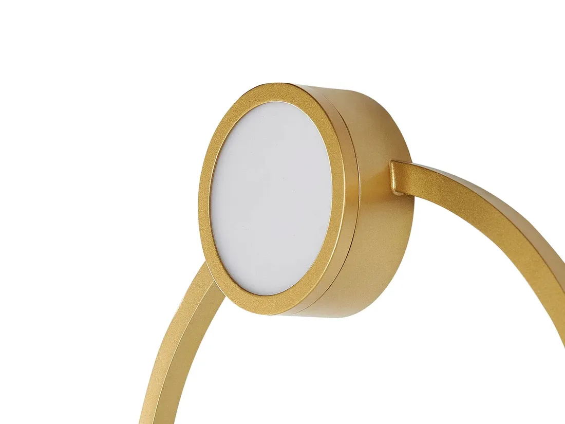 lampa-scienna-led-metalowa-zlota-ponuga-stan-nowy