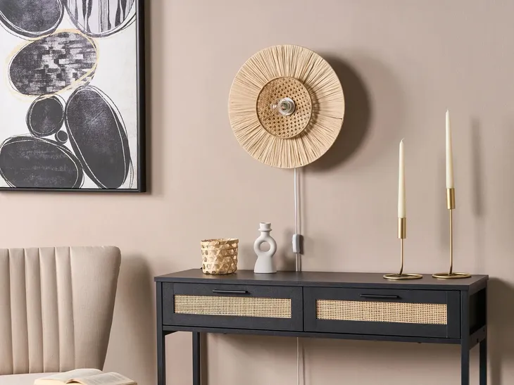 lampa-scienna-papierowa-40-cm-naturalna-yaapi-stan-nowy