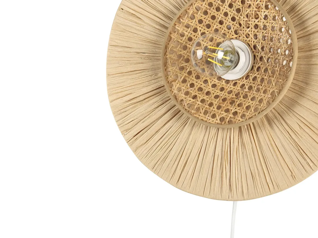 lampa-scienna-papierowa-40-cm-naturalna-yaapi-stan-nowy