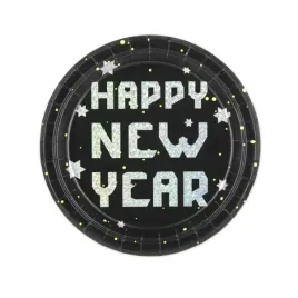 talerzyki-na-sylwestra-happy-new-year-czarne-18cm-6-sztuk-140543
