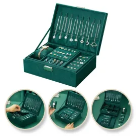 szkatulka-na-bizuterie-kuferek-etui-organizer-butelkowa-zielen-pudelko-pd13