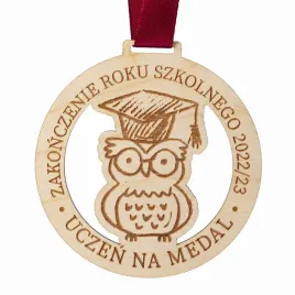 medal-zakonczenie-roku-szkolnego-absolwent-sowa