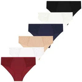 6x-figi-damskie-majtki-bawelna-bikini-z-ozdobna-koronka-komplet-moraj-m