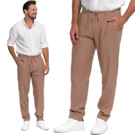 spodnie-lniane-meskie-klasyczne-komfortowe-kieszenie-eleganckie-moraj-xl
