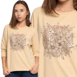 bluzka-damska-stylowa-okragly-dekolt-bawelniana-miekka-rekaw-3-4-moraj-3xl