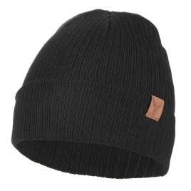 czapka-damska-zimowa-jesienna-ciepla-gruba-beanie-czarna-prazkowana-moraj