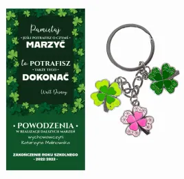 brelok-koniczynka-prezent-od-wychowawcy-imie