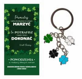 pamiatka-prezent-koniec-roku-koniczynki-powodzenia
