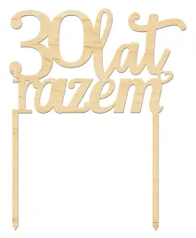 dekoracja-pik-topper-30-lat-razem-na-perlowe-gody