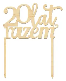 dekoracja-pik-topper-20-lat-razem-rocznica-slubu