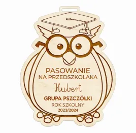 medal-pasowanie-na-przedszkolaka-prezent-sowa-imie