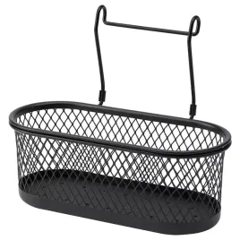 ikea-hultarp-pojemnik-czarny-siatka-31x16-cm
