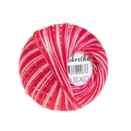 kordonek-opus-stokrotka-nr-340-czerwony-melange-cieniowany-100percent-bawelna