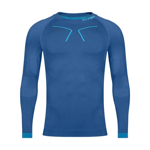 Bluza termoaktywna męska Alpinus Tactical Base Layer niebieska - GT43870