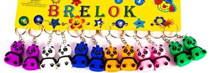 brelok-12szt-panda-stan-nowy