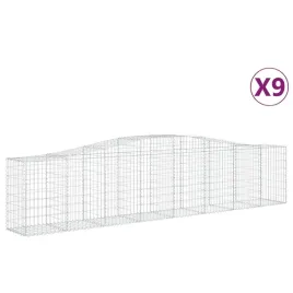 kosze-gabionowe-9-szt-400x50x80-100-cm-galwanizowane-zelazo