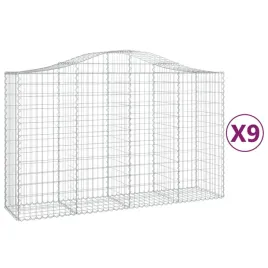 kosze-gabionowe-9-szt-200x50x120-140-cm-galwanizowane-zelazo