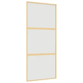 drzwi-przesuwne-zlote-90x205-cm-mrozone-szklo-esg-aluminium