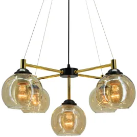 wiszaca-lampa-regulowana-vivien-6301-5-bl-tr-szklany-klosz-kaskada-zloty-cz
