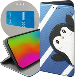 etui-z-klapka-do-honor-90-lite-5g-wzory-pingwinek-pingwin-happy-feet-case