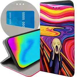 etui-z-klapka-do-honor-90-lite-5g-wzory-krzyk-munch-edvard-scream-futeral
