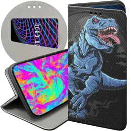 etui-z-klapka-do-xiaomi-poco-x3-x3-pro-nfc-wzory-dinozaury-reptilia