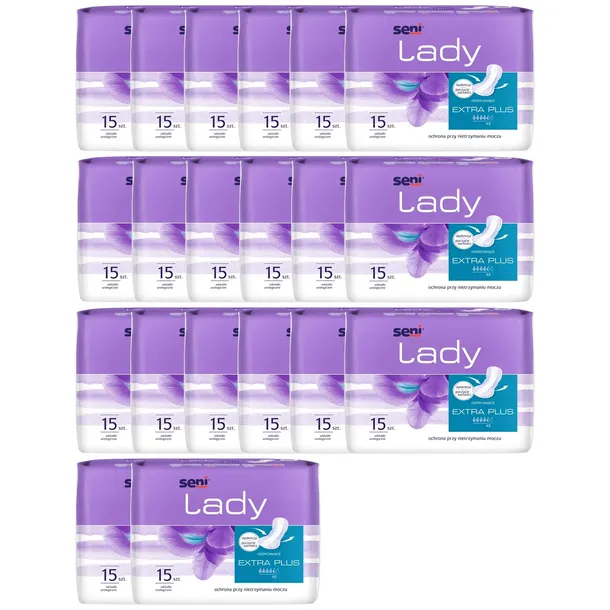 Seni Lady Extra Plus wkładki urologiczne damskie zestaw 20x15 szt.