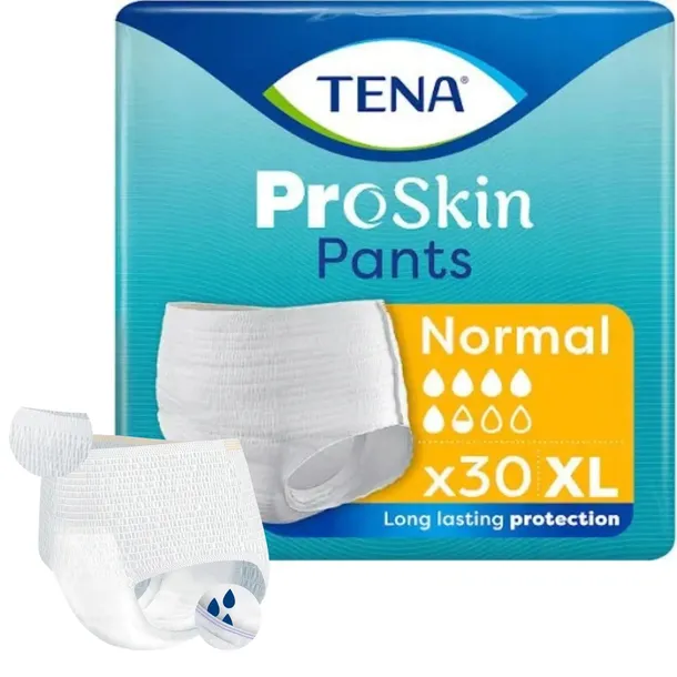 Majtki chłonne TENA Pants Normal XL Pieluchy Dla Doroslych Wciągane 30szt.