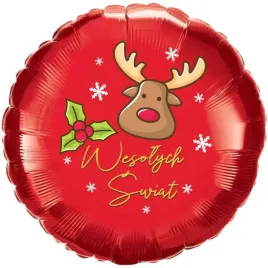 balon-foliowy-bajeczne-swieta-wesolych-swiat-renifer-czerwony