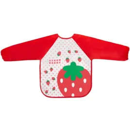 sliniaczek-ceratowy-z-rekawkami-truskawka-bocioland