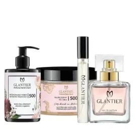 glantier-500-zestaw-damski-perfumy-perfumetka-peeling-krem