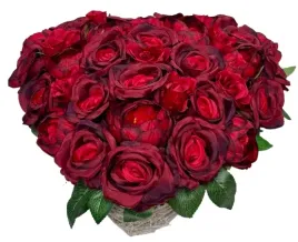 stroik-wiazanka-grob-koszyk-serce-czerwone-roze-piwonie-45-cm