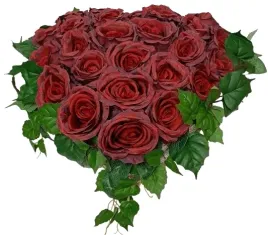 stroik-wiazanka-grob-koszyk-serce-czerwone-czarne-roze-45-cm