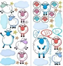 naklejka-scienna-sweet-dream-2-arkusze-wzor-jagniecy-750-mm-x-350-mm