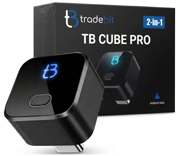 adapter-samochodowy-tradebit-tb-cube-pro-usb-c-carplay-android-auto-czarny