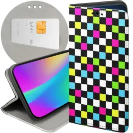 etui-z-klapka-do-honor-90-lite-5g-wzory-kratka-kratki-krata-futeral-case