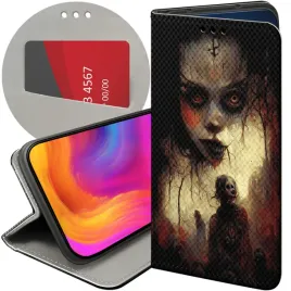 etui-do-samsung-galaxy-m21-wzory-halloween-zombie-dynie-czaszki-czarownice