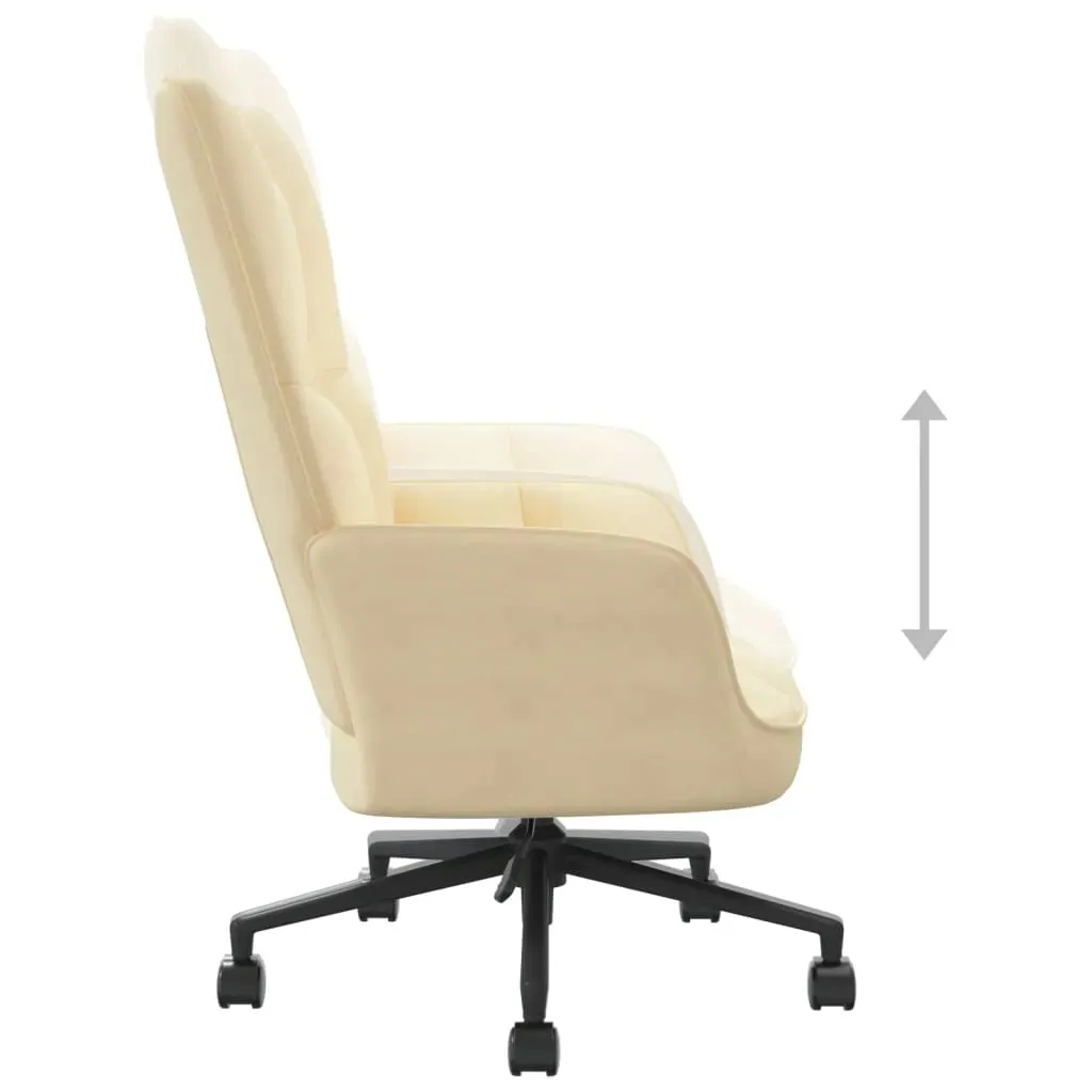 fotel-kremowy-obity-aksamitem