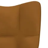 fotel-brazowy-obity-aksamitem