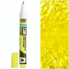 pisak-z-farba-do-skory-i-ekoskory-marker-pebeo-zolty-fluo