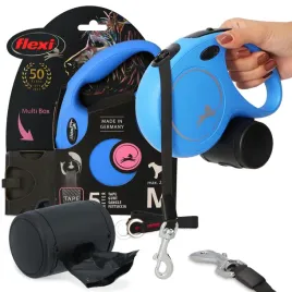 smycz-automatyczna-psa-tasma-25kg-5m-pojemnik-multi-box-woreczki-przysmaki