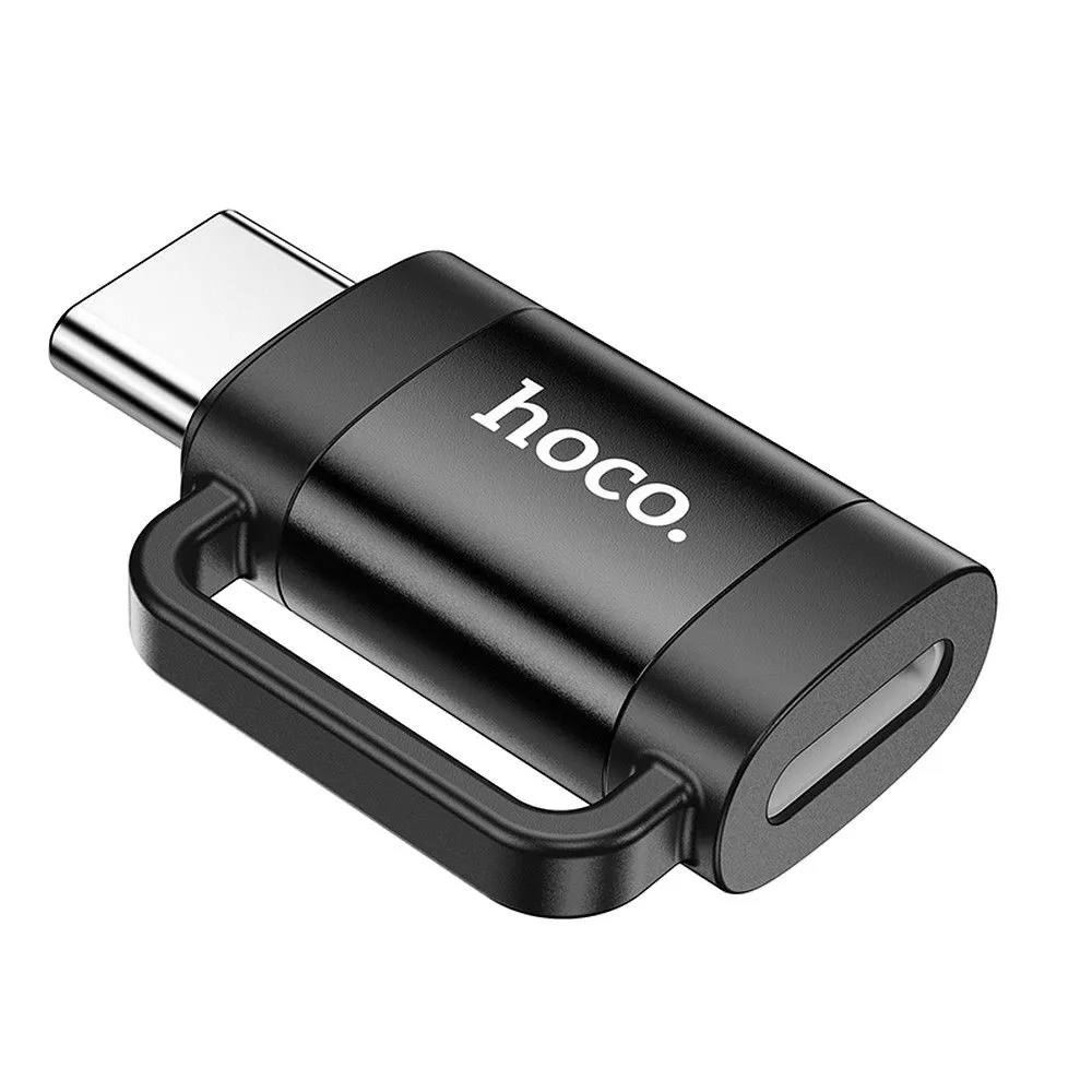 adapter-otg-usb-c-do-lightning-hoco-3a-ua31e-czarny