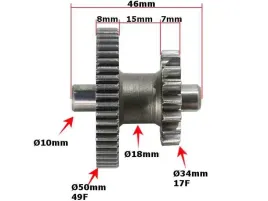 zebatka-rozrusznika-do-atv-150-gy-fuxin-diablo-nowa-0200-kg