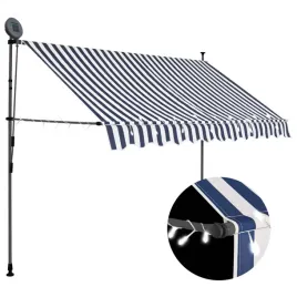 recznie-zwijana-markiza-z-led-300-cm-niebiesko-biala