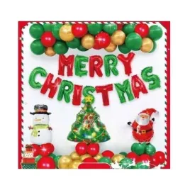 balony-swieta-boze-narodzenie-mikolaj-40szt-zestaw