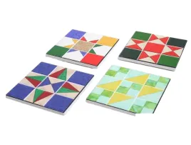 ceramiczna-podkladka-korkowa-geometryczne-wzory-zestaw-podkladek-4szt