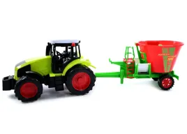 traktor-z-paszowozem-maszyna-rolnicza-zielony-ciagnik-woz-paszowy