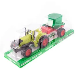 traktor-z-przyczepa-pojazd-rolniczy-rozne-kolory