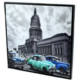 obraz-w-ramie-samochody-hawana-kuba-30x30cm