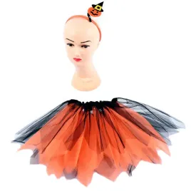 stroj-halloween-przebranie-pomaranczowa-spodniczka